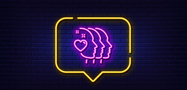 朋友情侣线图标友情标志图片下载