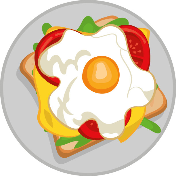 煎蛋三明治图片下载