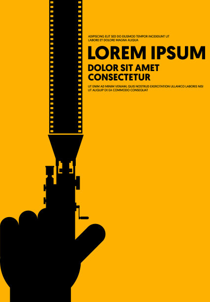 电影和电影海报设计模板背景图片下载