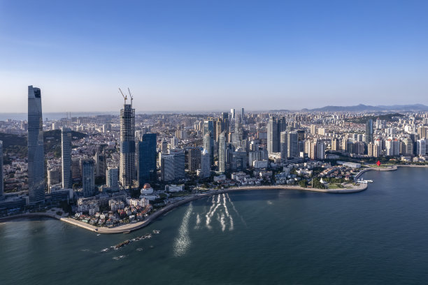 航拍中国现代城市建筑景观图片下载