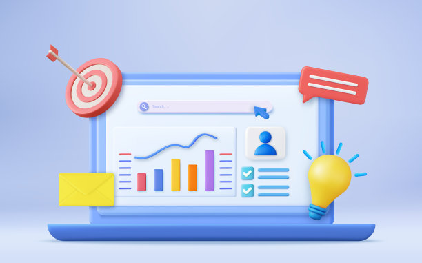 3d财务报表图表图片下载