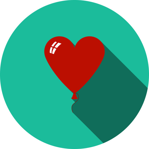 心形气球图标图片下载