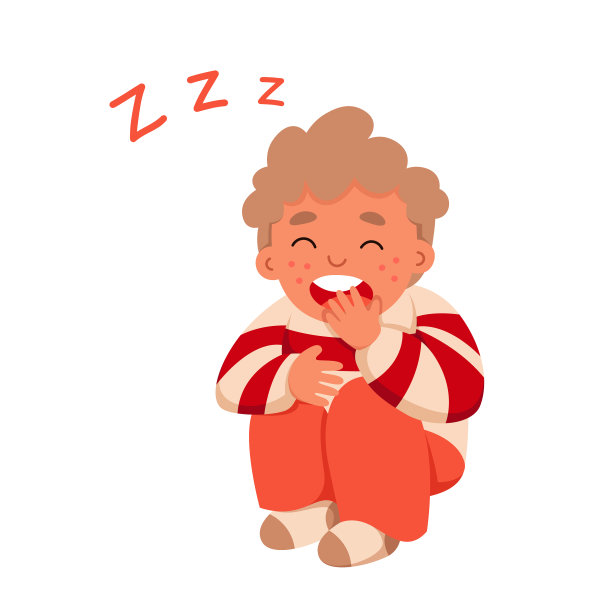 困倦的男孩打着哈欠坐在疲倦的孩子打着哈欠图片下载