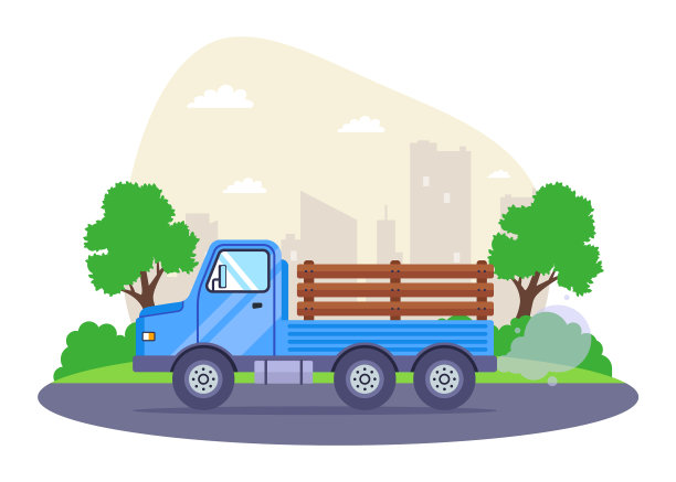 老蓝色卡车50年代在美国复古车图片下载