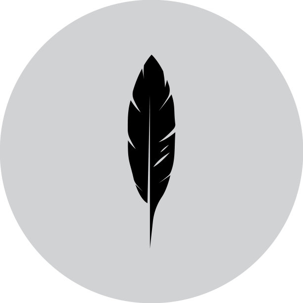 羽毛艺术标志图片下载