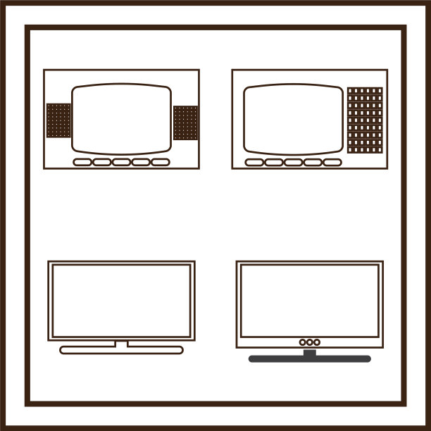 黑白电视标识图片下载