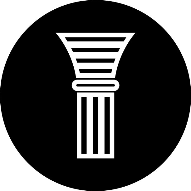 简单的支柱的标志图片下载