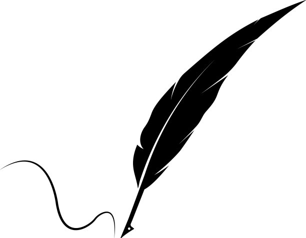 羽毛笔标识图片下载