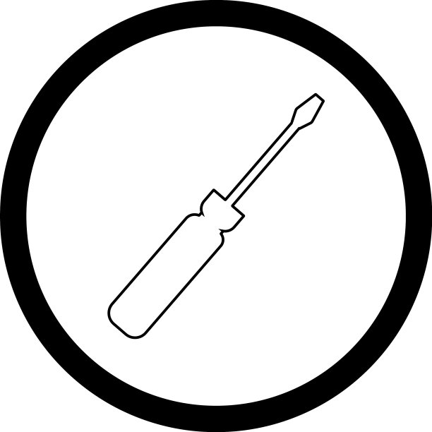 螺丝刀标志股票图片下载