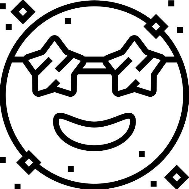 搞笑的表情线图标图片下载