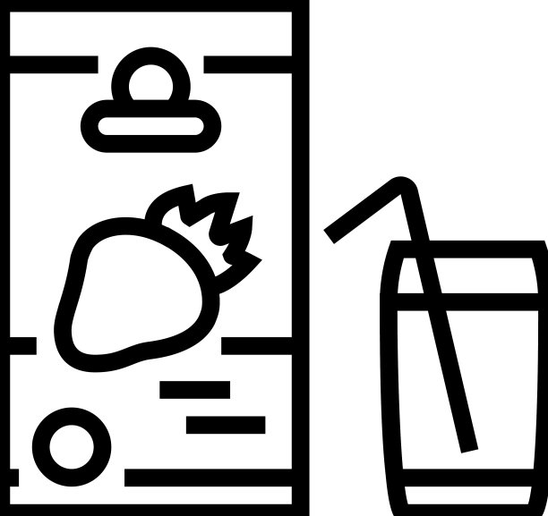 草莓汁生产线图标图片下载