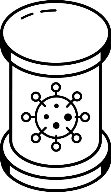 病毒下载线性图标图片下载