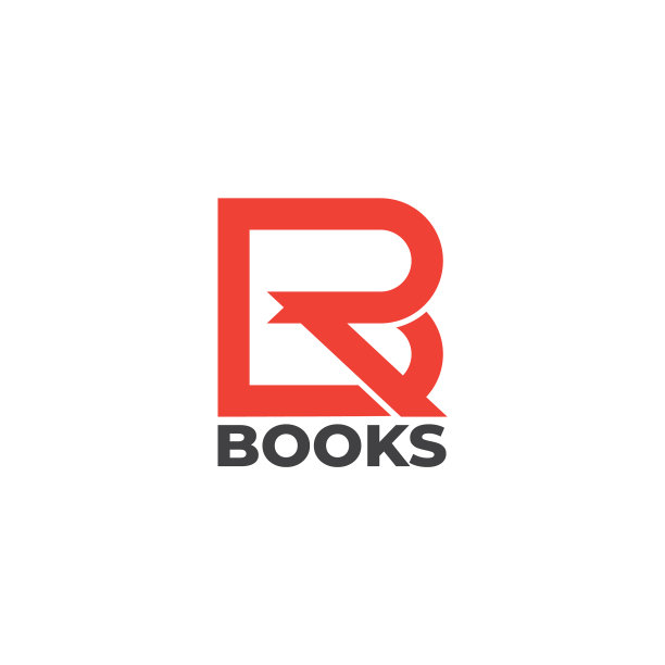 字母rb书丝带简单几何标志图片下载