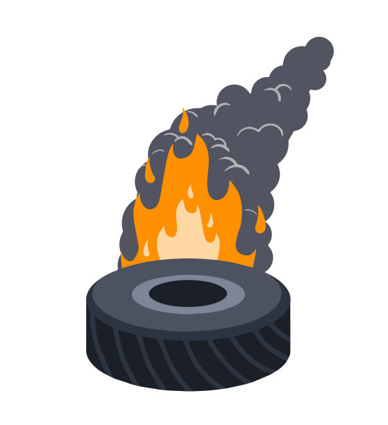 烧焦的轮胎，旧轮子图片下载