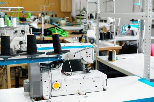 纺织厂内部的缝纫部图片下载