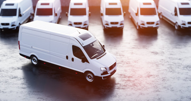 运输货车和车队货运卡车速递服务图片下载