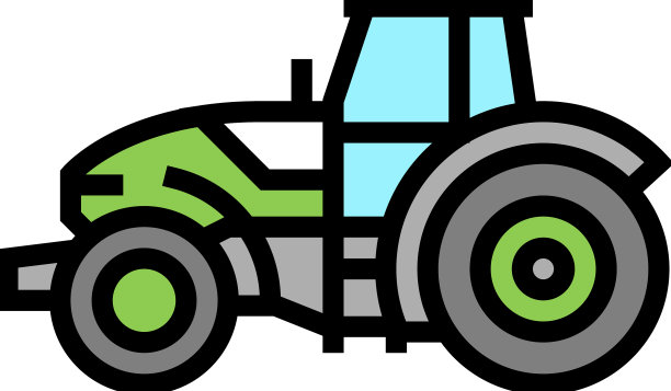 牵引车施工车车辆颜色图标图片下载