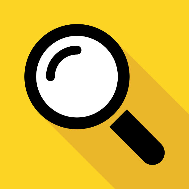 放大镜图标阴影缩放找到焦点图片下载