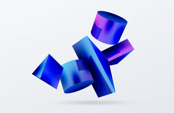 3d抽象背景形状3d三角形图片下载