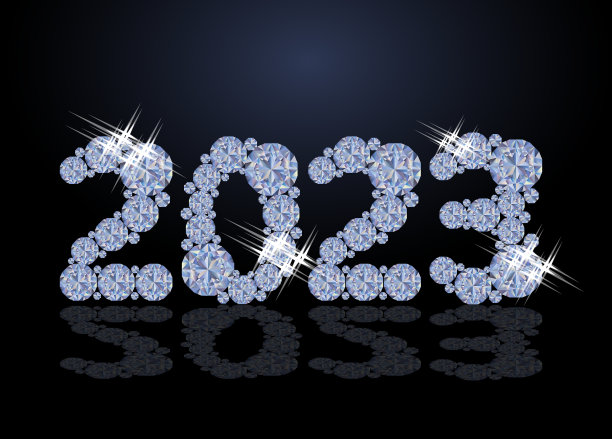 钻石2023新年邀请横幅图片下载