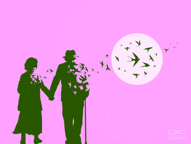 老人轮廓图片下载