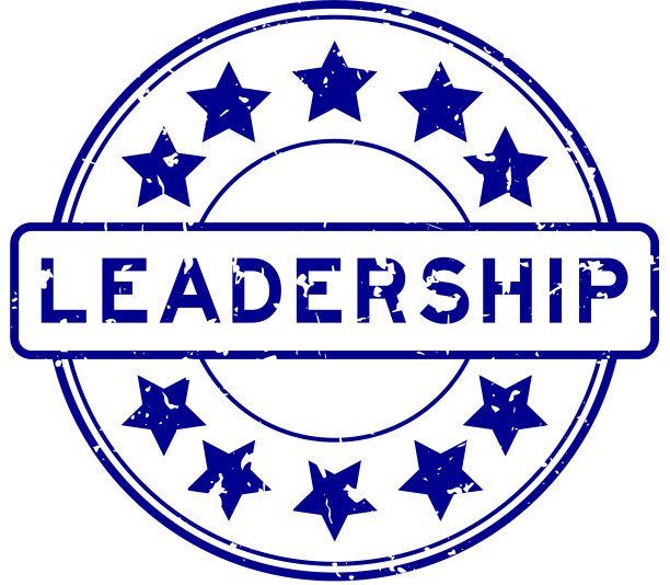 Grunge蓝色领导字与明星图标圆图片下载