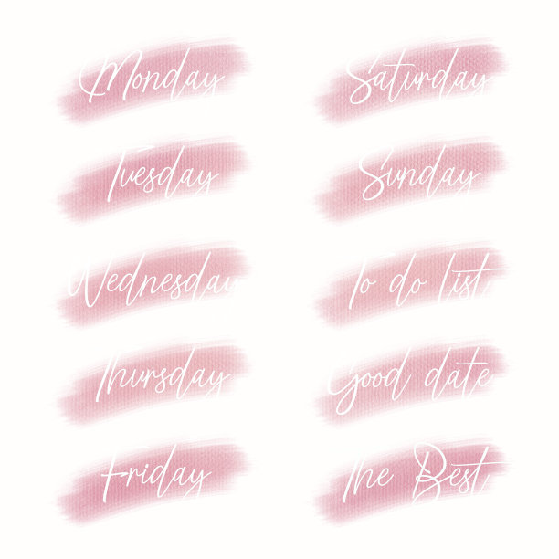 每周或每月的计划。图片下载