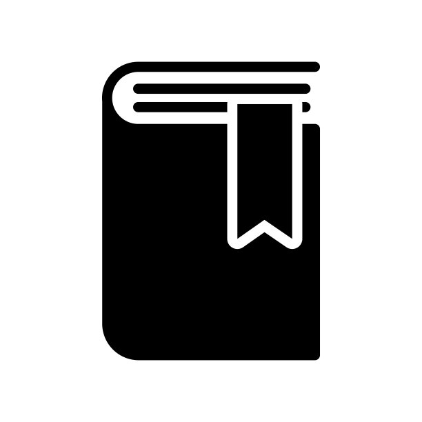 书签线图标设计模板书符号在白色背景矢量插图图片下载