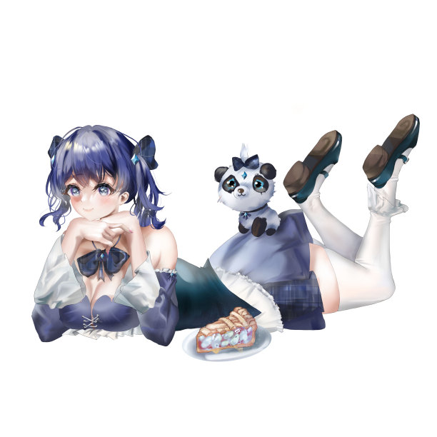 可爱时尚的女孩。数码插图。图片下载