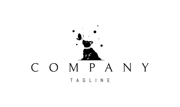 标志上有一个可爱的抽象形象图片下载