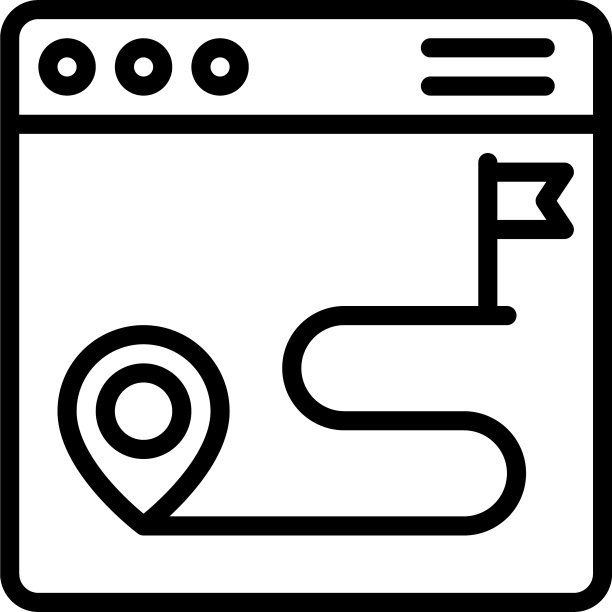 路线地图图标位置地图和导航图片下载