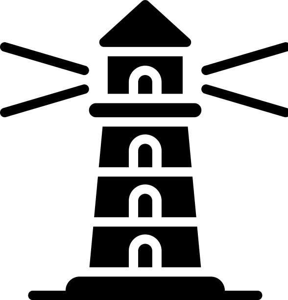 灯塔位置地图导航图标图片下载