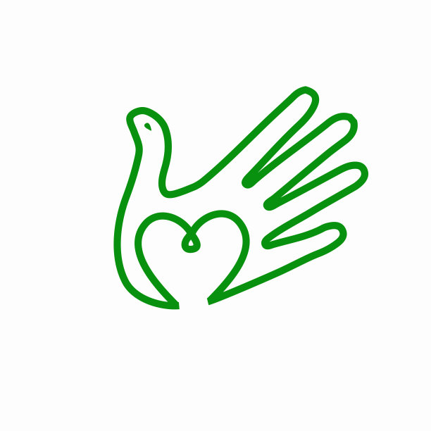 鸽子手图标图片下载