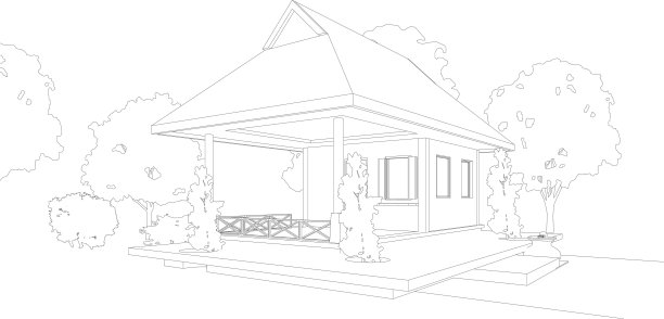 建筑工程三维插图图片下载