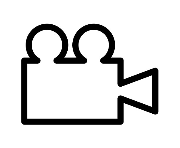 矢量图形插图的一个简单的相机视频标志图标。伟大的摄影设计，摄影比赛海报，符号标志图片下载