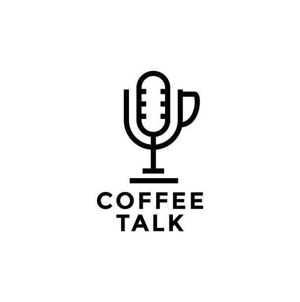 杯用话筒播客logo设计图片下载