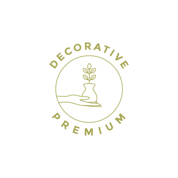 女子手与花瓶标志设计图片下载