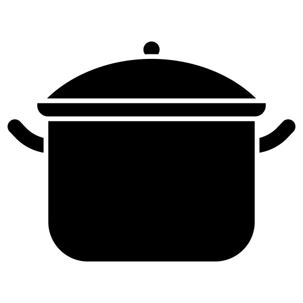 砂锅图标设计模板矢量插图图片下载