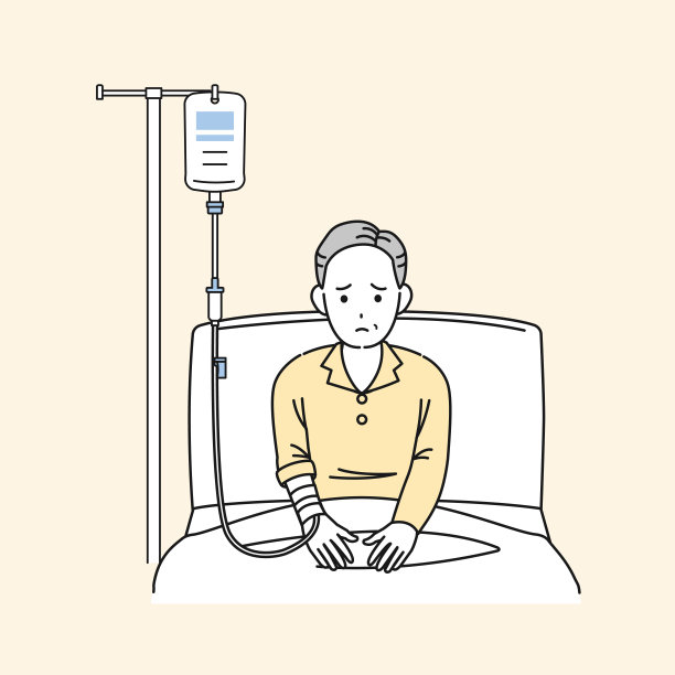 中年男子正在住院图片下载