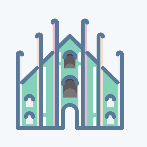 图标米兰适合教育符号涂鸦图片下载