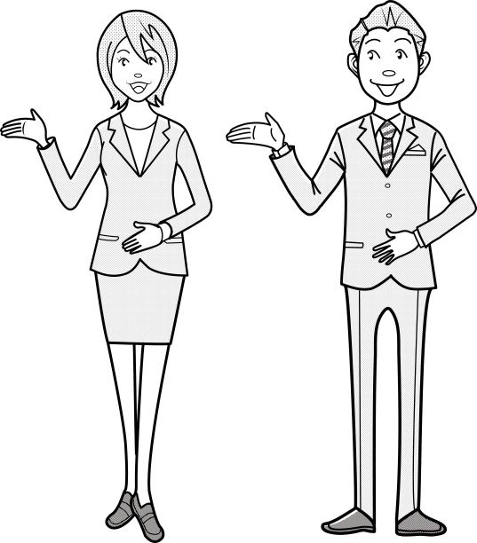商人和女商人来指导你图片下载