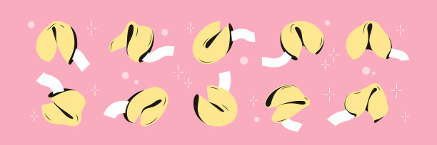 一套带预测纸的幸运饼干图片下载