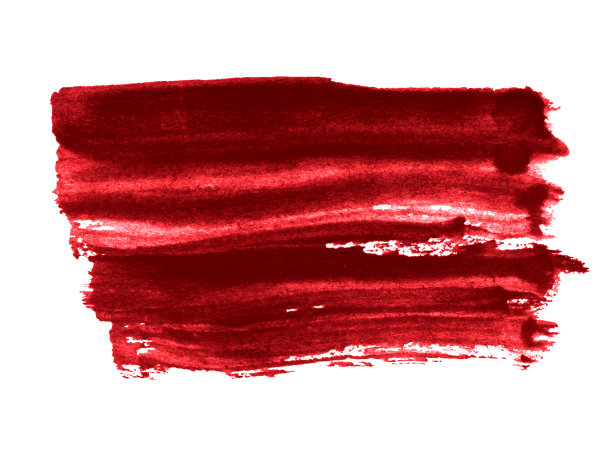 红色的水彩画在纸上。模板的设计。图片下载