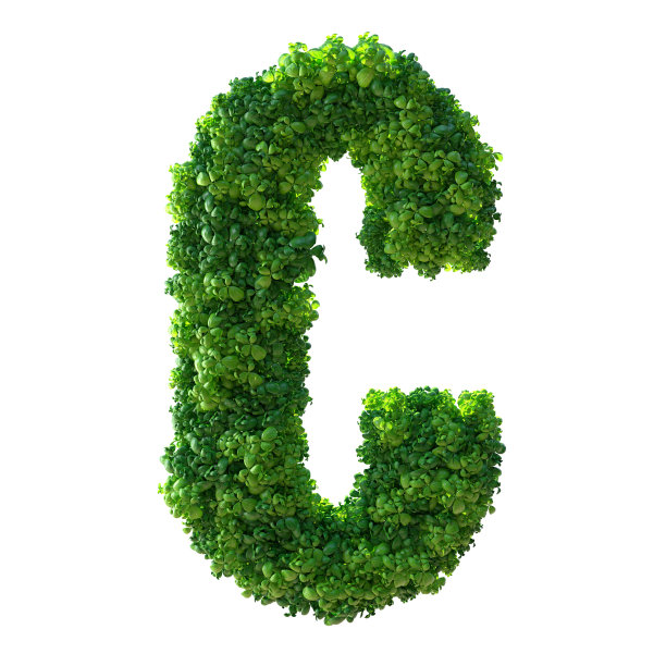 绿色植物，叶子，草，苔藓，罗勒，薄荷。在白色背景上与剪切路径隔离。3d插图。图片下载