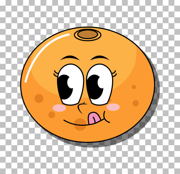 橙色的面部表情图片下载