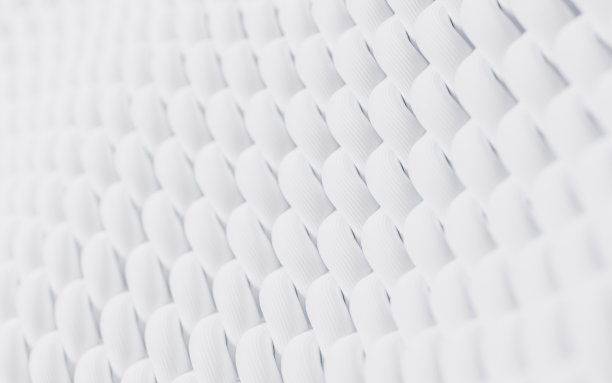 波浪布与微观细节，三维渲染。图片下载