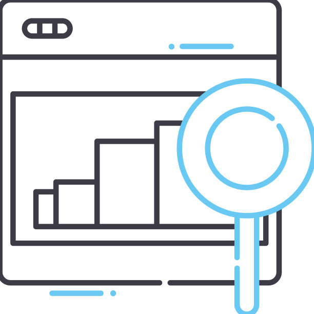 分析线图标轮廓符号图片下载