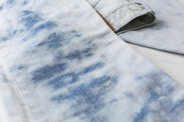 质感浅蓝色的牛仔裤图片下载