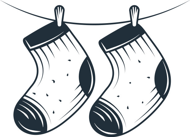 衣服挂袜子图片下载