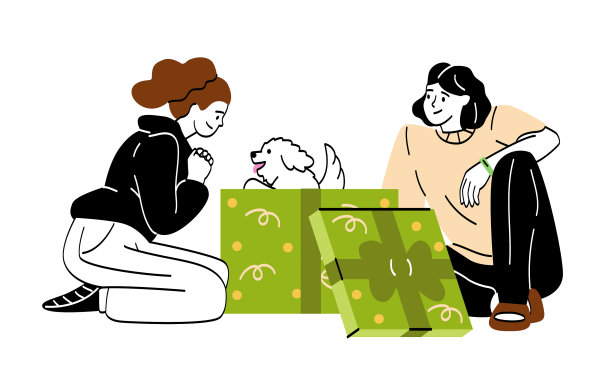 人们赠送和接收礼物图片下载